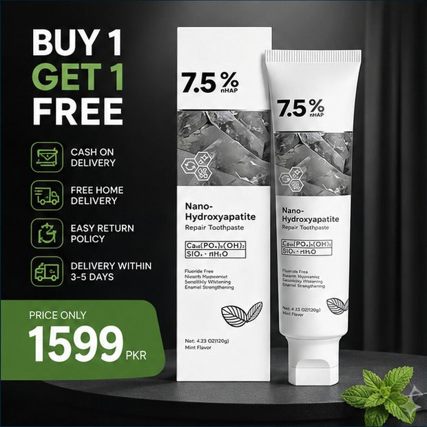 Nano Hydroxyapatite Toothpaste | Enamel Care Toothpaste (BUY 1 GET 1 FREE)