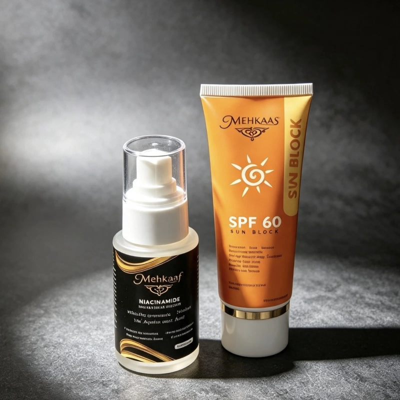 Mehkaaf Niacinamide Brightening Serum 10% | Hyaluronic Acid & Sun Protection